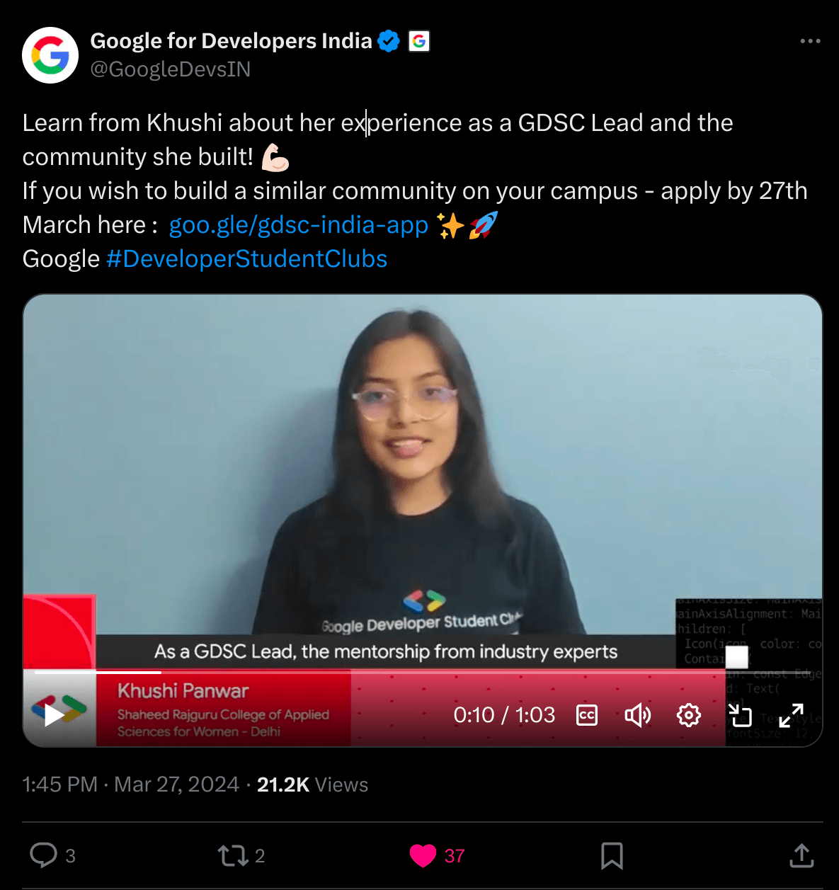 Featured by Google Developers India