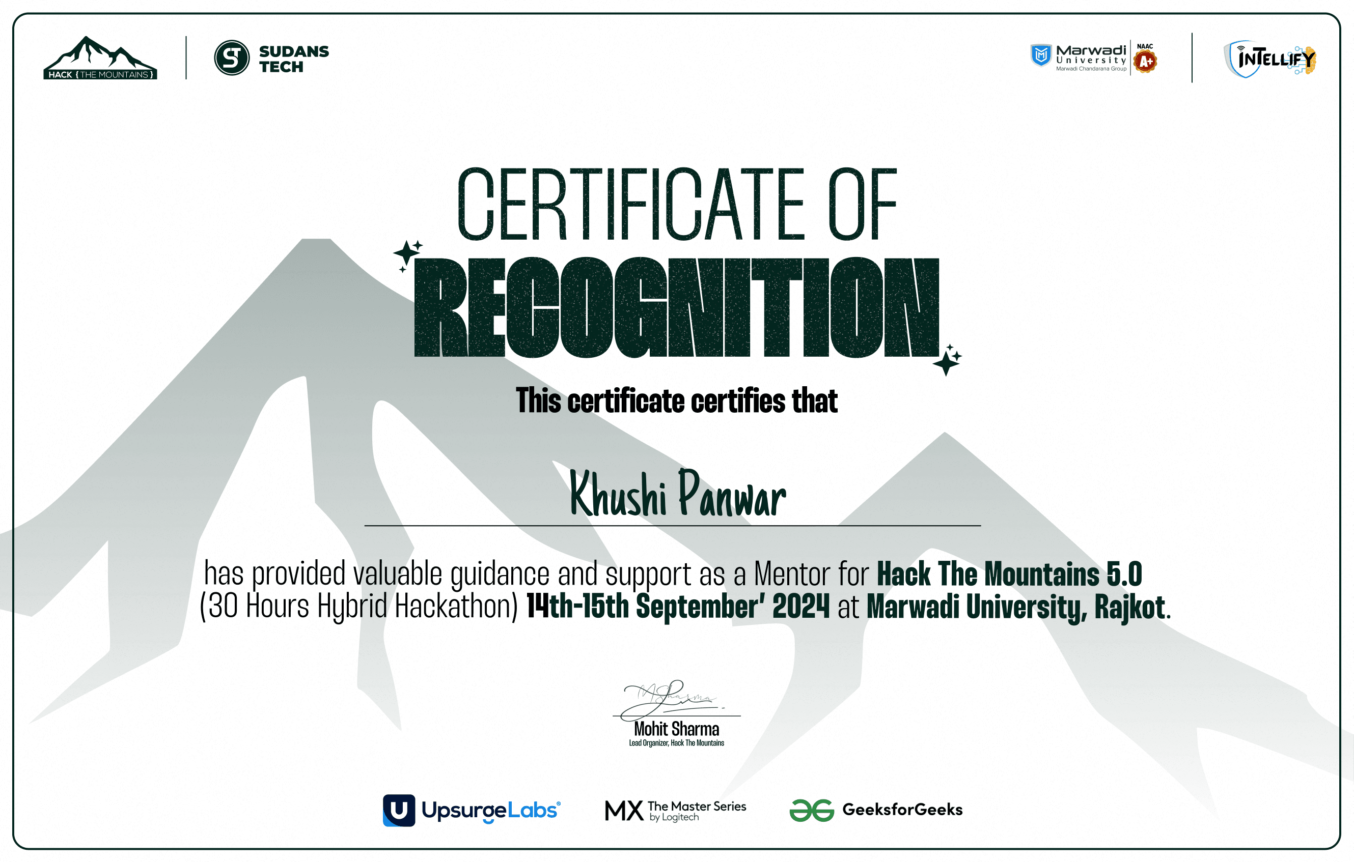 Mentor at HTM 5.0 Hackathon